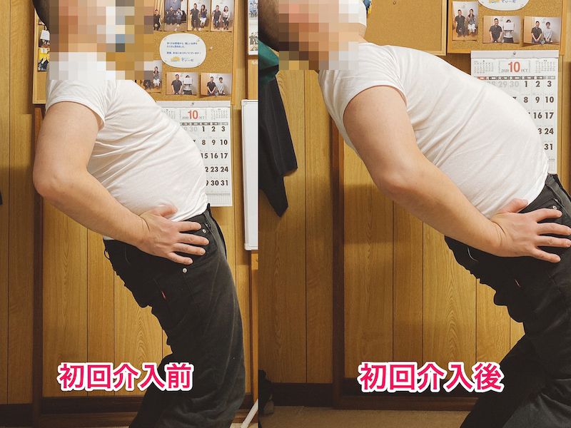 北区王子整体サロンてぃ〜だに来院されたぎっくり腰でお悩みの40代男性